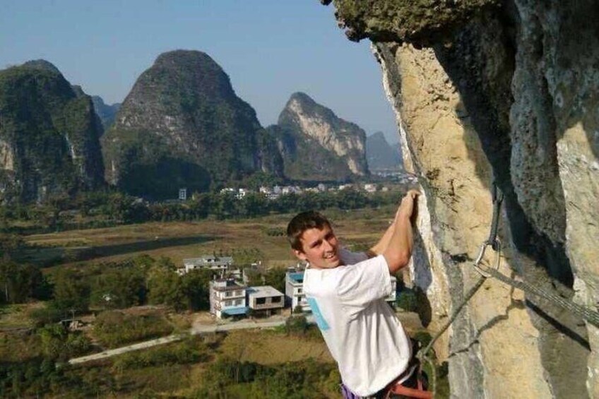 Climbing in Countryside