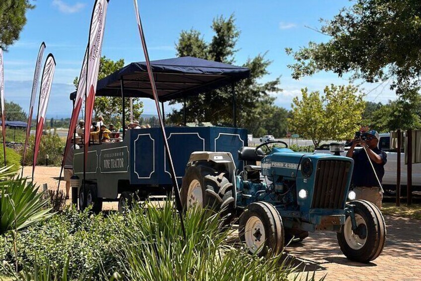 Stellenbosch Wine Tractor Hop On and Hop Off Wine Tasting Tour