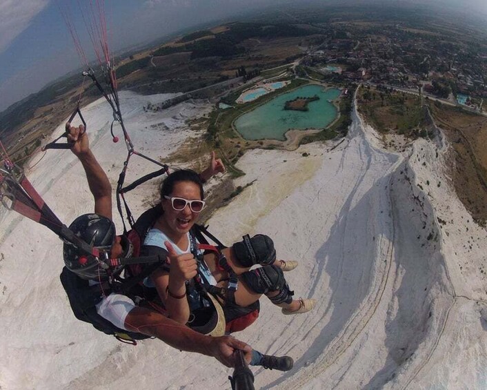 Picture 7 for Activity Pamukkale: Tandem Paragliding with Ancient Hierapolis Views