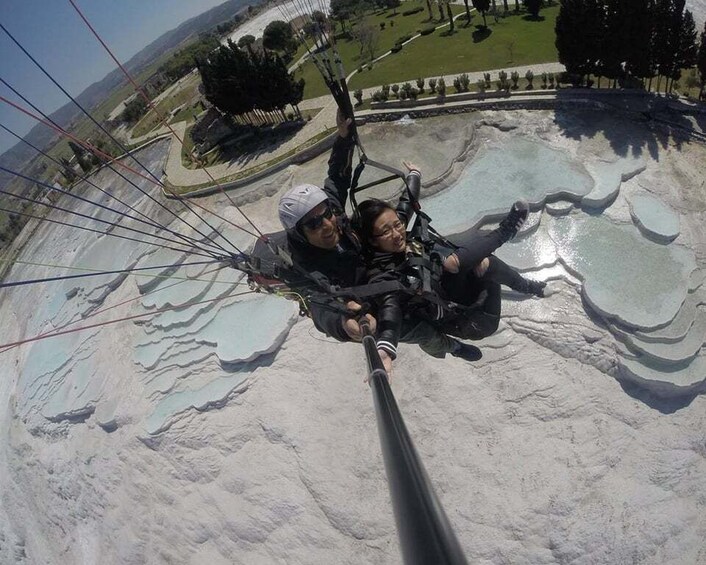 Picture 2 for Activity Pamukkale: Tandem Paragliding with Ancient Hierapolis Views