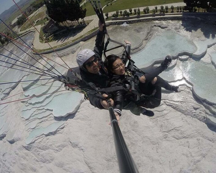 Picture 2 for Activity Pamukkale: Tandem Paragliding with Ancient Hierapolis Views