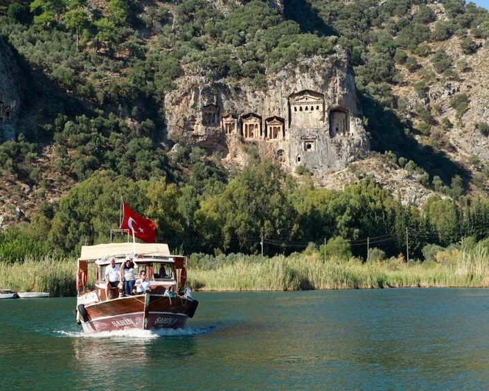 Picture 6 for Activity From Fethiye: Dalyan Day Trip with Mud Bath and Turtle Beach