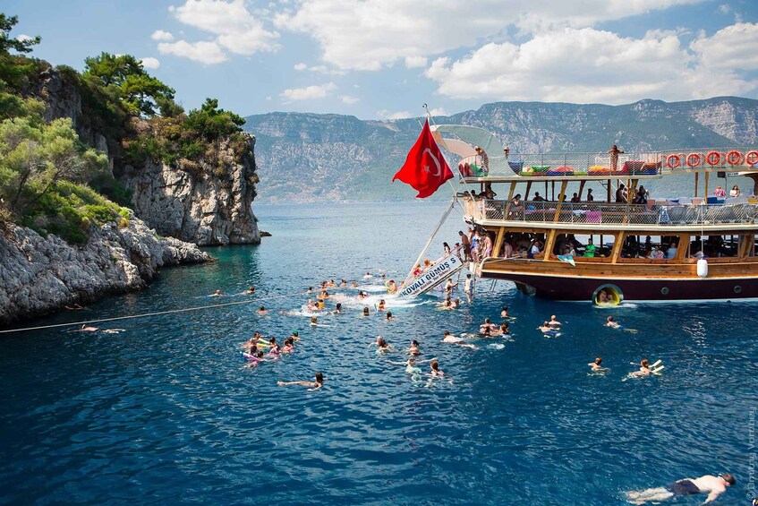 Picture 2 for Activity Didim/Altinkum: Lazy Day Boat Trip w/BBQ Lunch