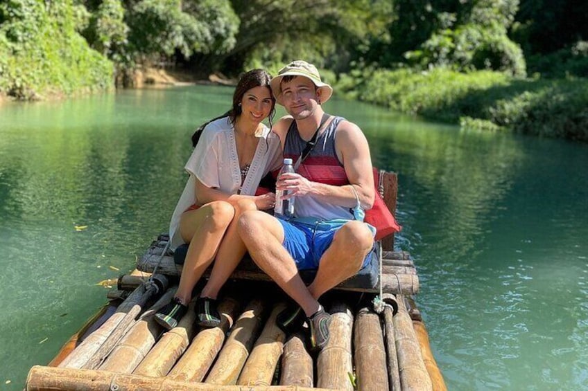 Having fun on Martha Brae Rafting trelawny