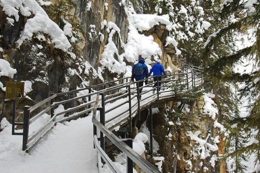 Winter Banff/ Johnston Canyon/ Lake Minnewanka 1 Day Tour