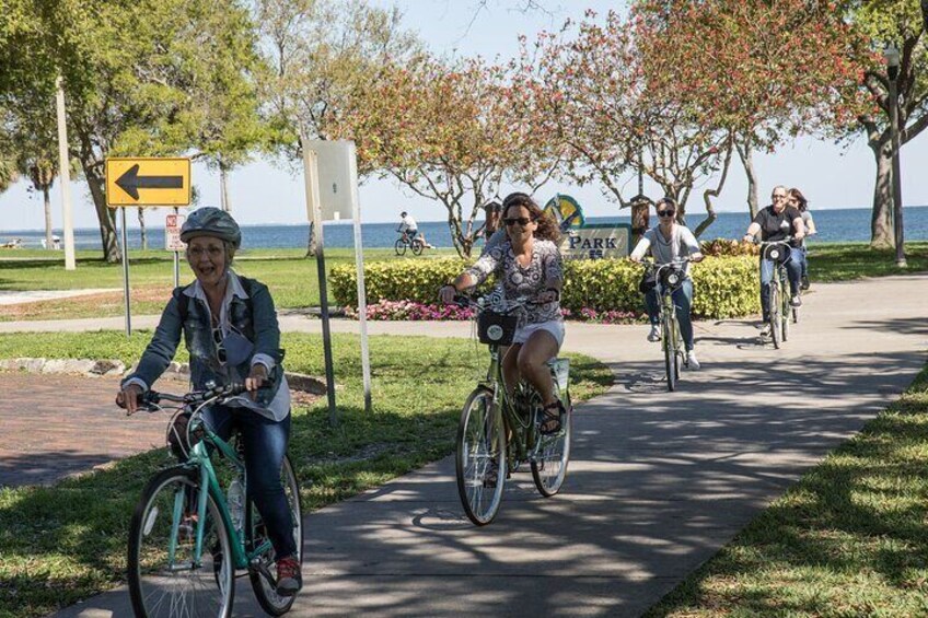 Bicycle ride along St Pete Waterfront