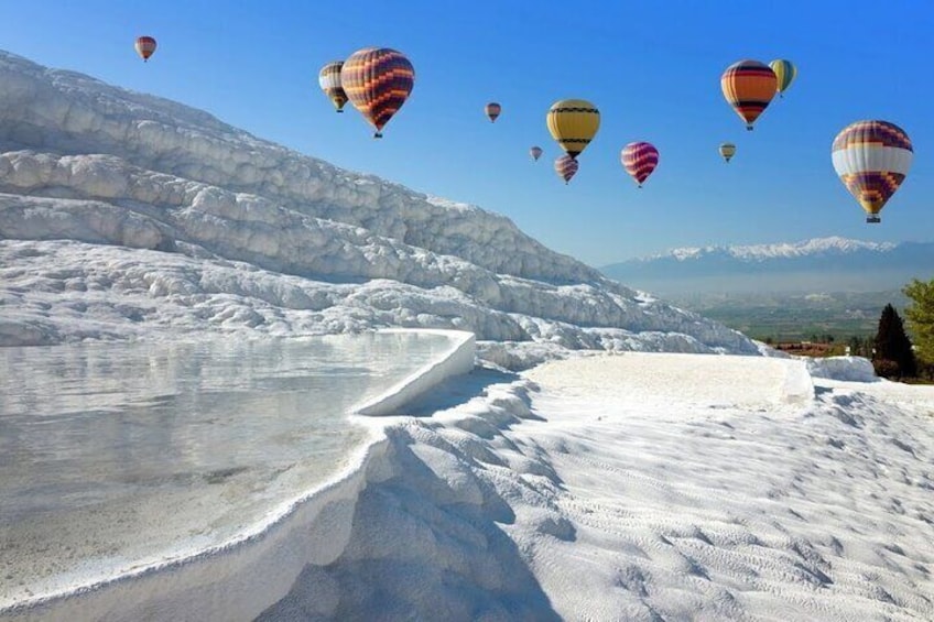 Pamukkale Day Trip,Include Hot Air Balloon Ride from Marmaris Area