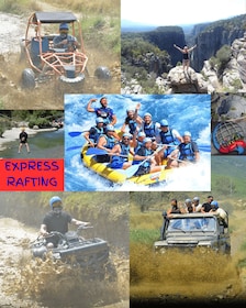 Side/Antalya: Jeep, Buggy, Rafting & Zipline Tour with lunch