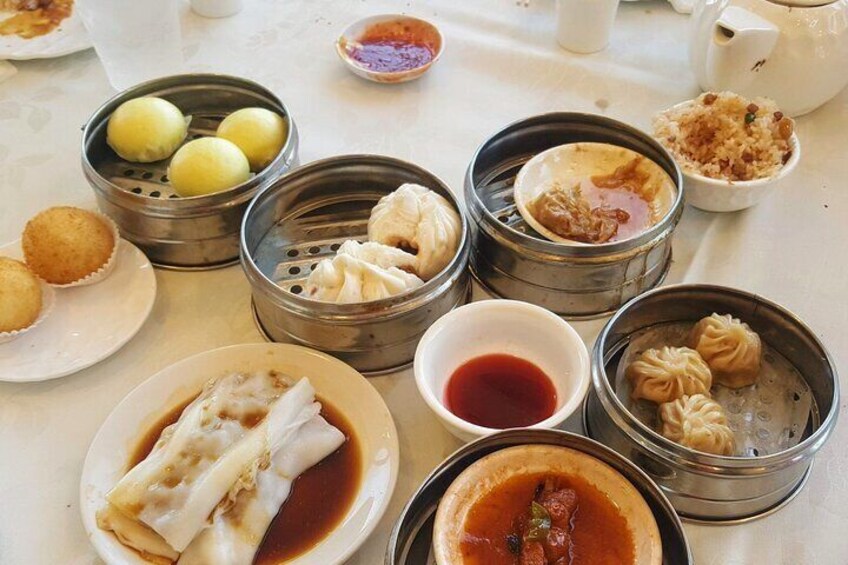 Traditional Cantonese dim sum.