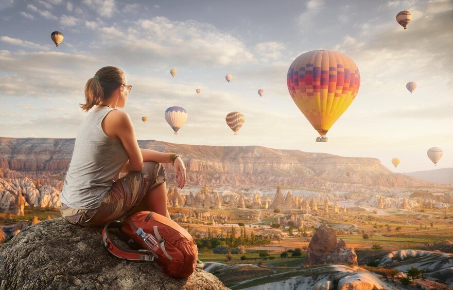 Picture 5 for Activity PRIVATE: Sunrise Hot Air Balloon Tour by Plane from Istanbul