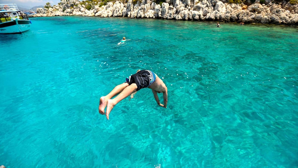 Picture 4 for Activity Bodrum: Orak Island Boat Tour with Swim Stops and Lunch