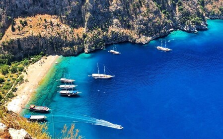 Ölüdeniz : Excursion en bateau dans la vallée des papillons avec déjeuner b...