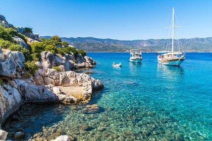 Kas : Journée de bateau excursion avec déjeuner