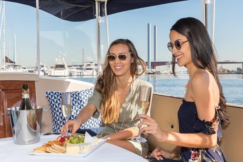 Yarra River wine and cheese cruise