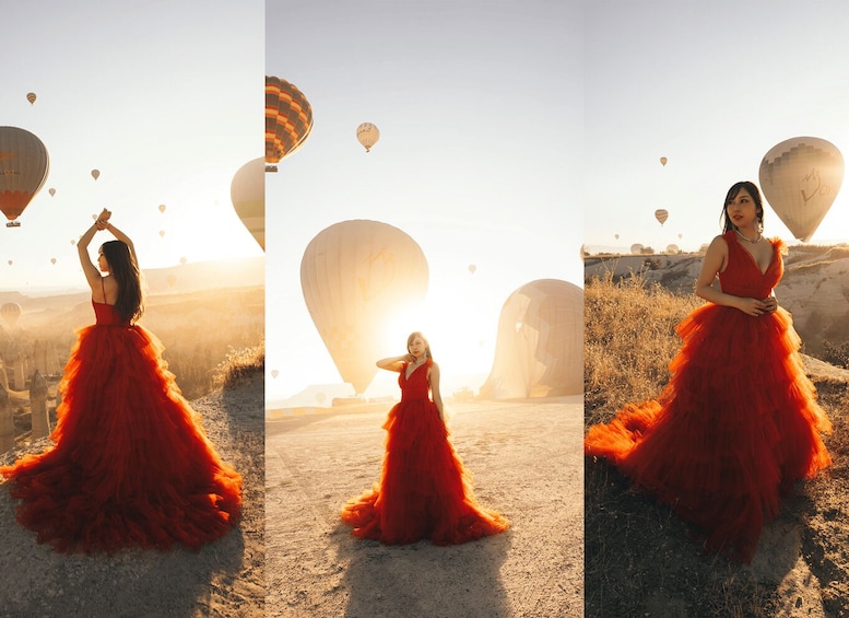 Cappadocia: Photo Shooting With Flying Dresses