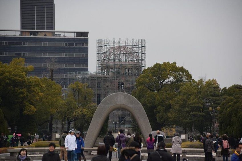 Peace memorial park and dome