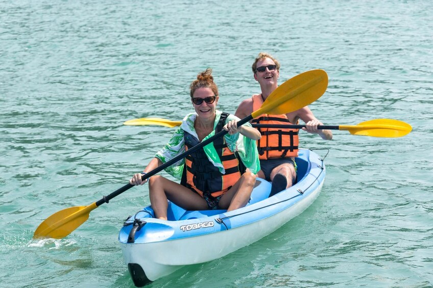 Full-day sea kayaking guided island tour from Khao Lak