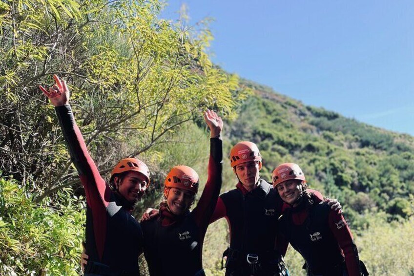Canyoning Experience Level I Beginners in Ribeira das Cales