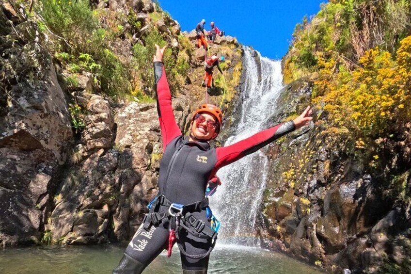 Canyoning Experience Level I Beginners in Ribeira das Cales