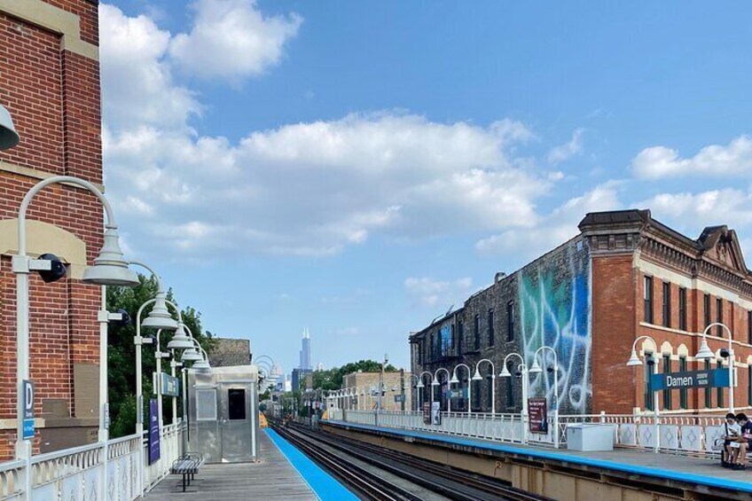 Blue Line Stop at Damen