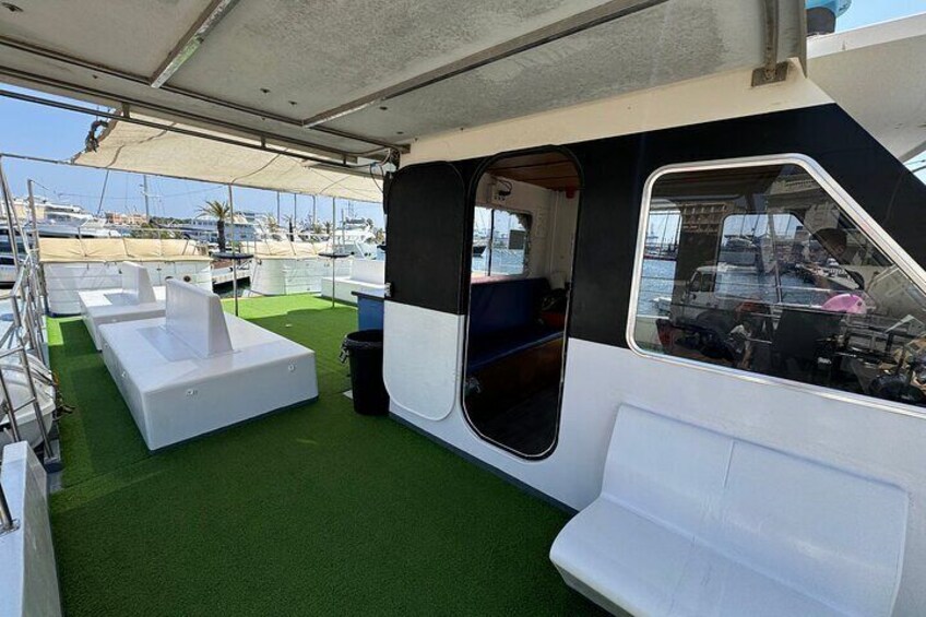 Catamaran Excursion with Food and Bath from Port of Valencia