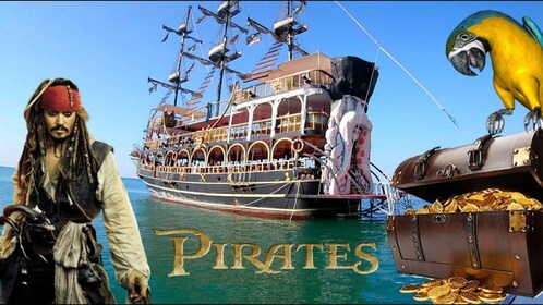 Marmaris Pirate Boat w/ Lunch, Unlimited Drinks & Foam Party