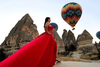 Cappadocia Photoshoot with Flying Dress