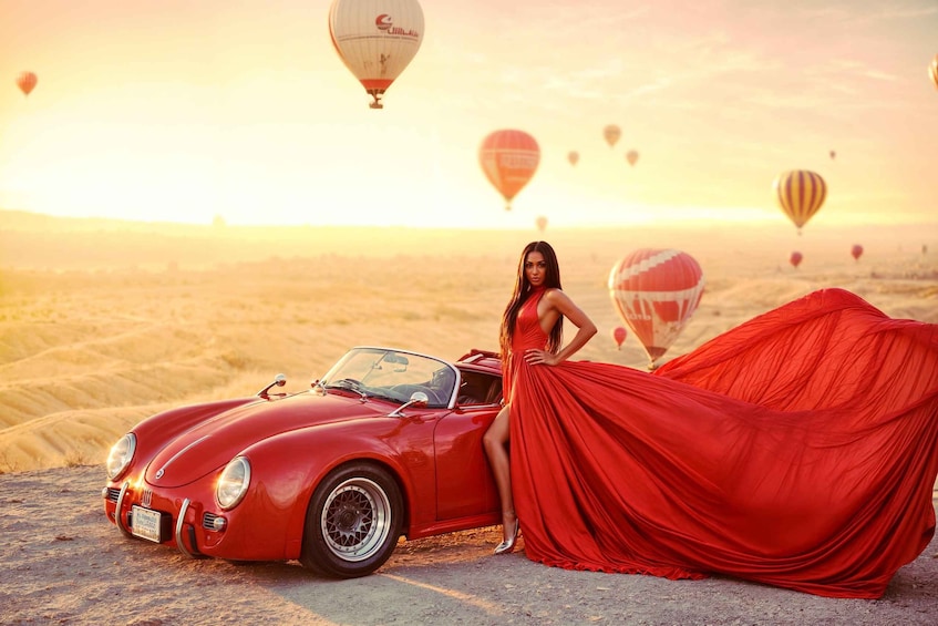 Picture 11 for Activity Cappadocia: Taking photo with Swing at hot air balloon view