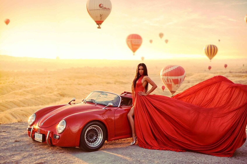 Picture 11 for Activity Cappadocia: Taking photo with Swing at hot air balloon view