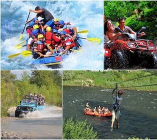 Antalya: Super Combo Quad, Buggy, Rafting & Zipline w/Lunch