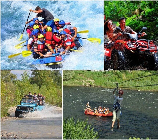 Picture 1 for Activity Antalya: Super Combo Quad, Buggy, Rafting & Zipline w/Lunch