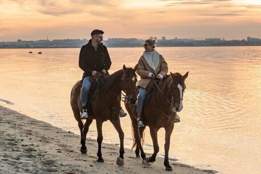 Private Horseback Riding on the Beach at Sunset