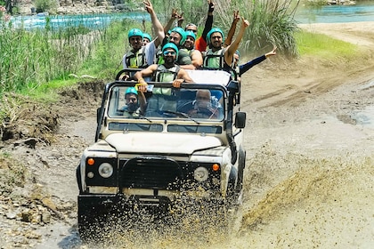 Antalya: Ziplining, Rafting, Jeep Tour & Quad Safari w/Lunch