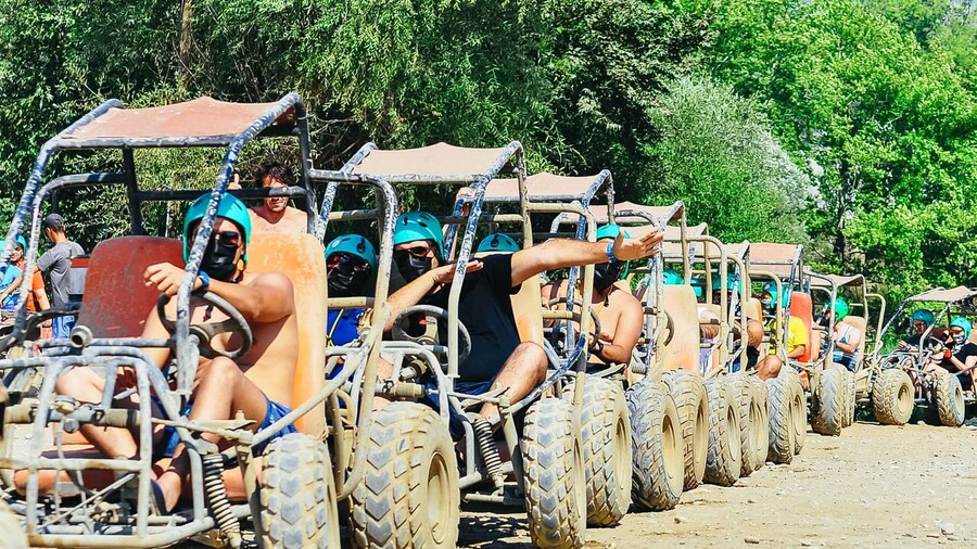 Antalya: Ziplining, Rafting, Jeep Tour & Quad Safari w/Lunch