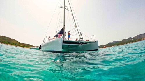 Dari Olbia: Tur Catamaran Tavolara atau Cala Moresca