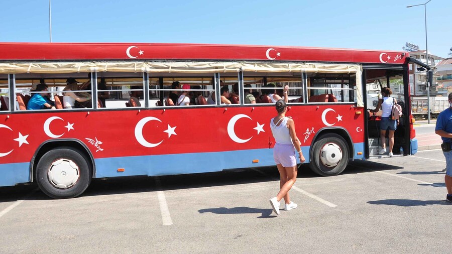 From City of Side: Cabrio Bus Safari & Boat Tour with Lunch