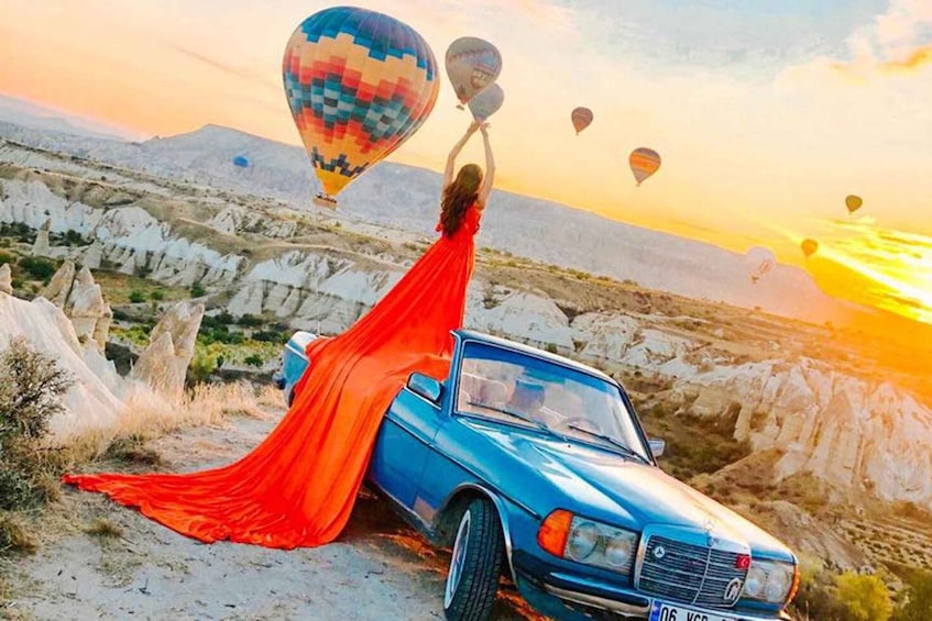 Picture 8 for Activity Ortahisar: Balloon ride by classic car in Cappadocia