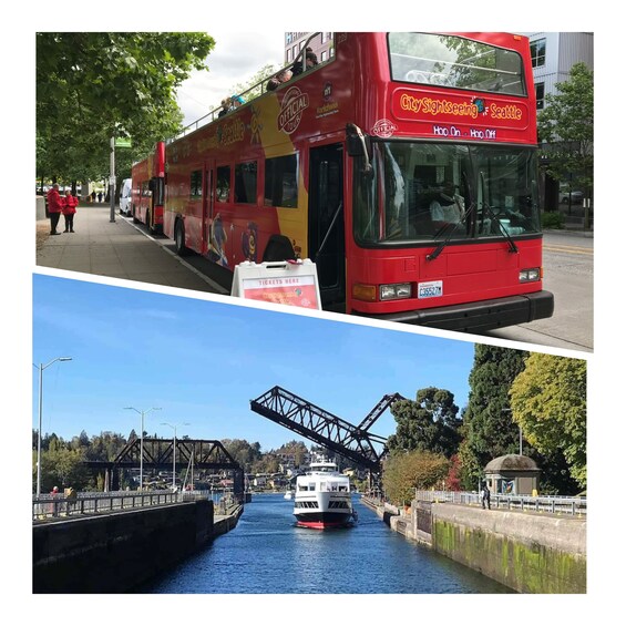 City Sightseeing Seattle Hop-On Hop-Off Bus Tour + Locks Cruise 