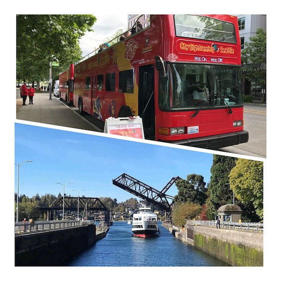 City Sightseeing Seattle Hop-On Hop-Off Bus Tour + Locks Cruise