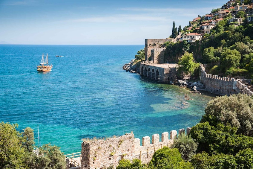 Picture 3 for Activity Alanya: Boat Trip with Lunch, Drinks, and Swim Stops