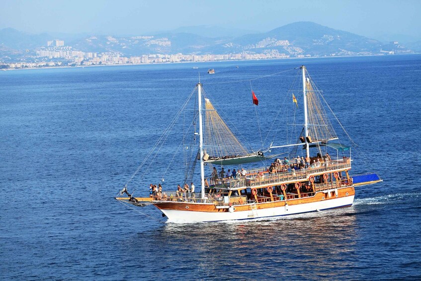 Picture 5 for Activity Alanya: Boat Trip with Lunch, Drinks, and Swim Stops