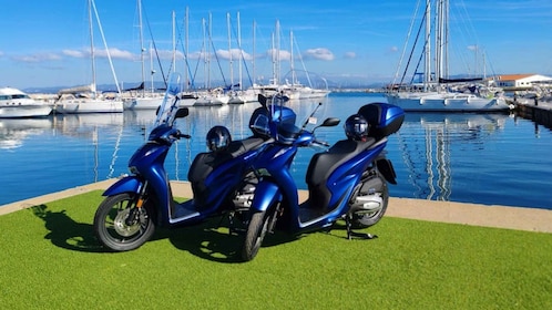 From Calasetta: Scooter hire on the island of Sant'Antioco