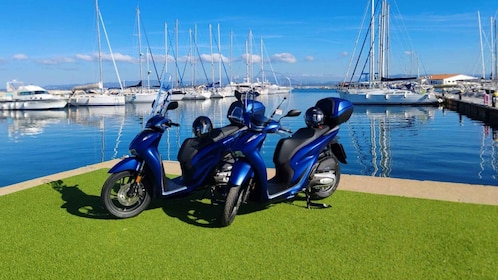 From Calasetta: Scooter hire on the island of Sant'Antioco