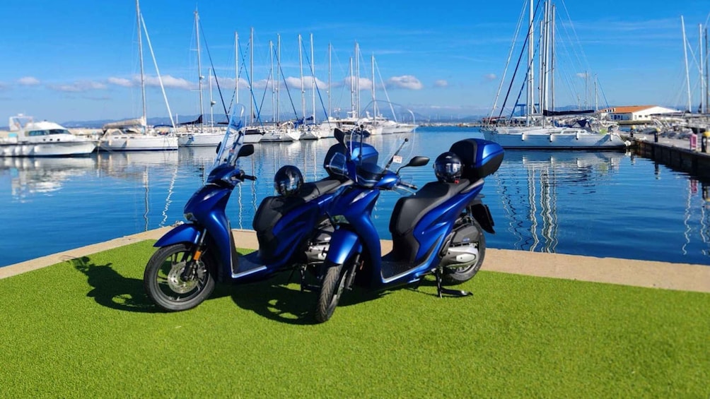 From Calasetta: Scooter hire on the island of Sant'Antioco