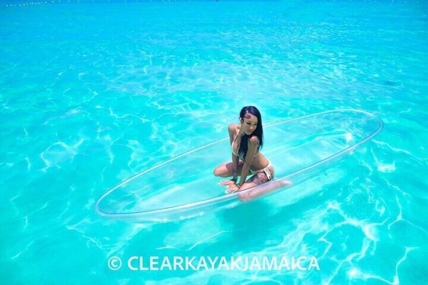 Clear Kayak Photoshoot in Ocho Rios Jamaica