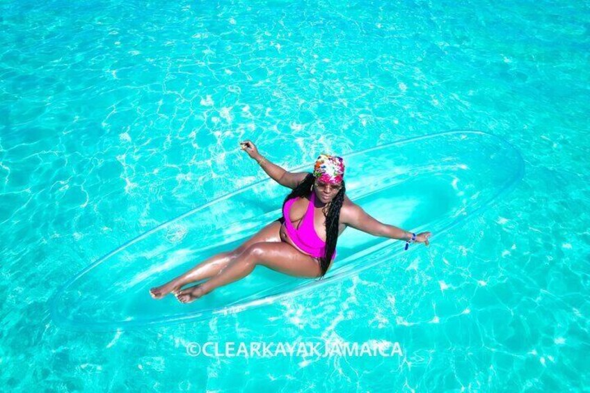 Clear Kayak Photoshoot in Ocho Rios Jamaica