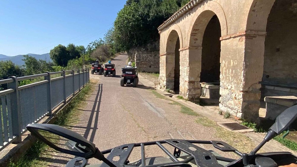 From Tortolì: quad bike tour to Pedralonga in Baunei