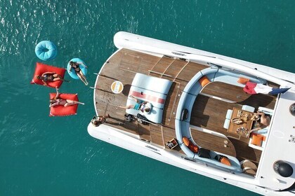 Luxury Motor Yacht 20m private charter Saint Martin Caribbean