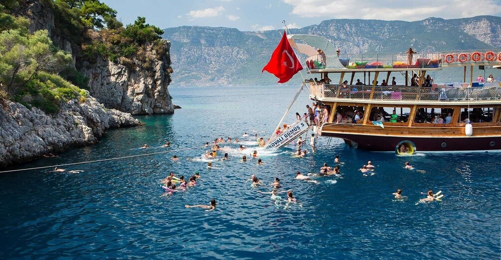 Picture 3 for Activity Marmaris: Cleopatra Island Boat Trip with Lunch and Transfer
