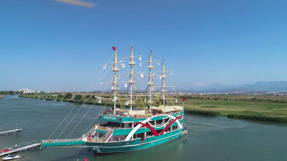 From City of Side: Dolphins Island Boat Trip with Transfer